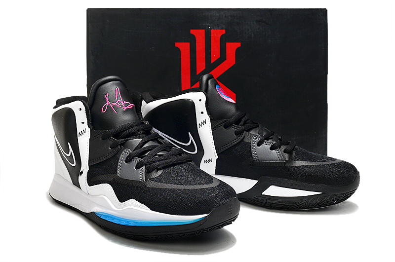 Nike Kyrie 8 Black White Pink Blue Basketball Shoes